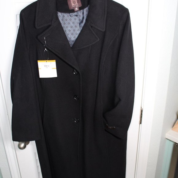 NWT Ladies Size 16W Anne Klein Cashmere Blend Coat